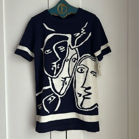 Vintage Deadstock Anne Crimmins for Umi Collections Face 1993 Sweater - S - Picture 1 of 11